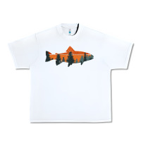 White Trout Fly Fishing Nature Outdoor Fisherman Gift Urban Heavy Tee - longCreatives