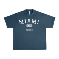 Midnight Navy Miami Ohio OH Vintage Urban Heavy Tee - longCreatives
