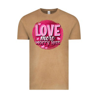 Vintage Camel Love more worry less Valentine's Day Vintage Tee - HowdyJamesFarm