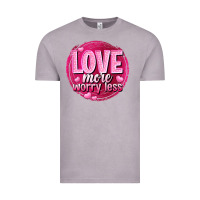 Vintage Zinc Love more worry less Valentine's Day Vintage Tee - HowdyJamesFarm