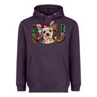 Plum christmas chihuahua joy Heavyweight Hoodie - BarkalooDesign