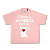 Salmon Someone In Minnesota Loves Me  Minnesota  MN Urban Heavy Tee - longCreatives