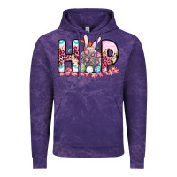 Cloud Purple Easter Day Hop bunny Vintage Hoodie - OliviaCreatesArt