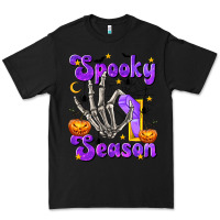 Black Spooky Season On Premium Tee - texasbilliewilder