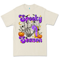 Bone Spooky Season On Premium Tee - texasbilliewilder