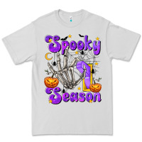 Dove Grey Spooky Season On Premium Tee - texasbilliewilder