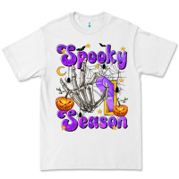 White Spooky Season On Premium Tee - texasbilliewilder