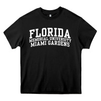 Black Florida Memorial University Miami Gardens OC0647 Heavy Core Tee - longCreatives