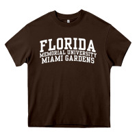 Chocolate Brown Florida Memorial University Miami Gardens OC0647 Heavy Core Tee - longCreatives