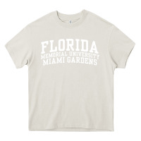 Cream Florida Memorial University Miami Gardens OC0647 Heavy Core Tee - longCreatives