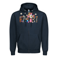 Navy faith cross Zipper Hoodie - Artiststas