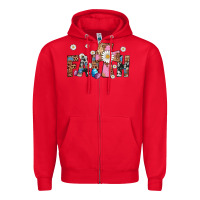 Red faith cross Zipper Hoodie - Artiststas