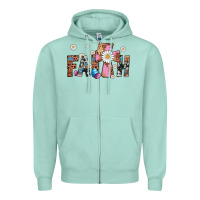 Seafoam faith cross Zipper Hoodie - Artiststas
