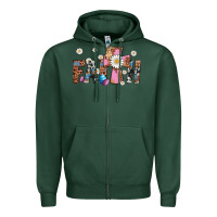 Sports Green faith cross Zipper Hoodie - Artiststas