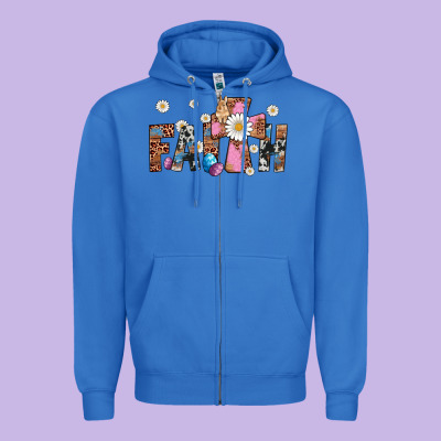 Faith Cross Zipper Hoodie Designed By Artiststas