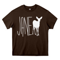 Chocolate Brown Life Is Strange Max Jane Doe Heavy Core Tee - longCreatives