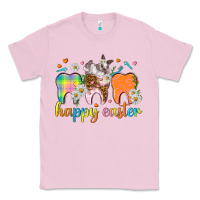 Bubblegum Pink Happy Easter Dental Easter Day Classic Tee - HowdyJamesFarm