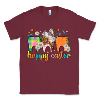 Burgundy Happy Easter Dental Easter Day Classic Tee - HowdyJamesFarm
