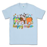 Dusty Blue Happy Easter Dental Easter Day Classic Tee - HowdyJamesFarm