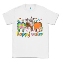 White Happy Easter Dental Easter Day Classic Tee - HowdyJamesFarm