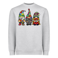 Heather Grey autism gnomies Heavyweight Sweatshirt - RacoonDesign