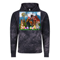 Cloud Black Farm animals 20oz Vintage Hoodie - OliviaCreatesArt