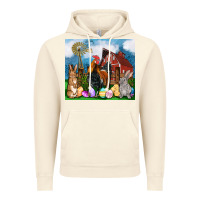 Vintage Artic Farm animals 20oz Vintage Hoodie - OliviaCreatesArt