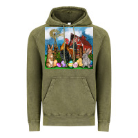 Vintage Olive Farm animals 20oz Vintage Hoodie - OliviaCreatesArt