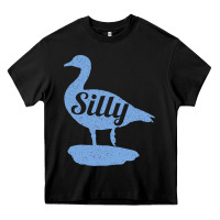 Black Silly Goose Funny Silly Goose Heavy Core Tee - longCreatives