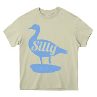 Mossy Silly Goose Funny Silly Goose Heavy Core Tee - longCreatives