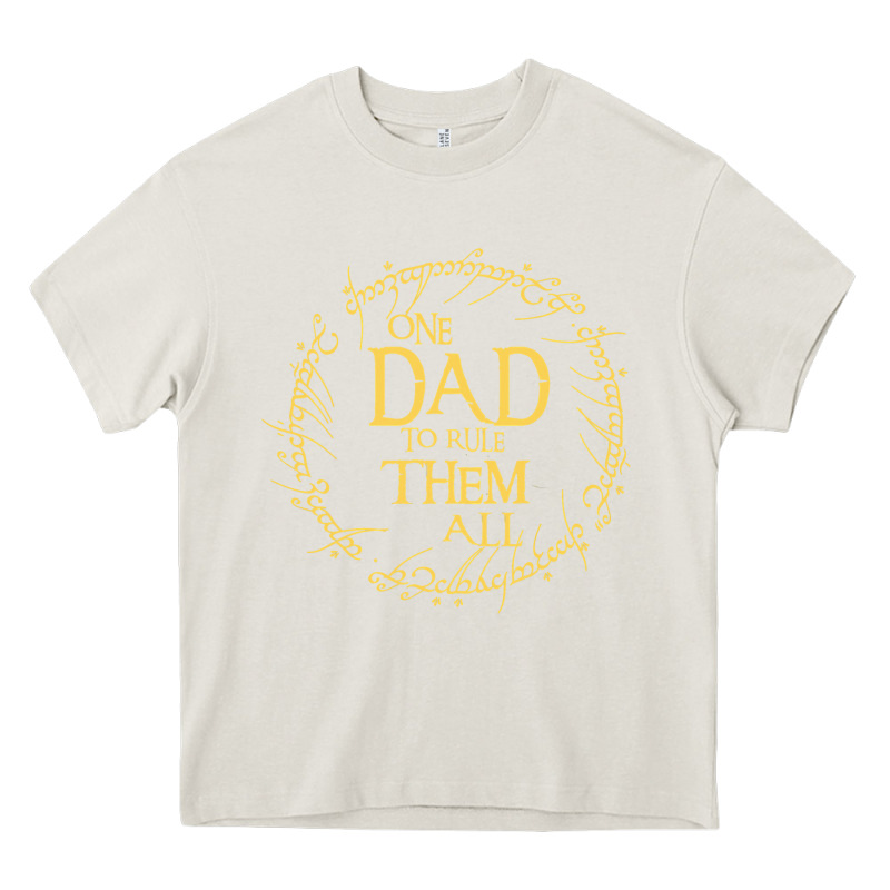 Mens One Dad To Rule Them All  Father's Day Gift Heavy Core Tee by longCreatives | Teevron