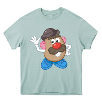 Arona Womens Mr. Potato Head Simple Portrait Heavy Core Tee - longCreatives