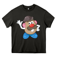 Asphalt Womens Mr. Potato Head Simple Portrait Heavy Core Tee - longCreatives
