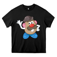 Black Womens Mr. Potato Head Simple Portrait Heavy Core Tee - longCreatives