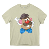 Mossy Womens Mr. Potato Head Simple Portrait Heavy Core Tee - longCreatives