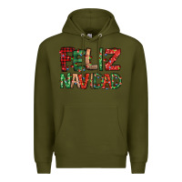 Army Green feliz navidad Spanish christmas Premium Hoodie - Jasminsmagicworld