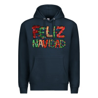 Navy feliz navidad Spanish christmas Premium Hoodie - Jasminsmagicworld