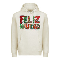 Oatmeal Heather feliz navidad Spanish christmas Premium Hoodie - Jasminsmagicworld