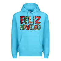 Ocean Blue feliz navidad Spanish christmas Premium Hoodie - Jasminsmagicworld