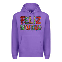 Purple feliz navidad Spanish christmas Premium Hoodie - Jasminsmagicworld