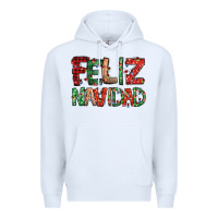 White feliz navidad Spanish christmas Premium Hoodie - Jasminsmagicworld