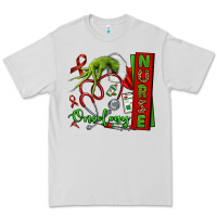 Dove Grey Christmas Character Nurse Premium Tee - NancyCooperArtShop