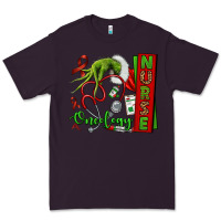 Plum Christmas Character Nurse Premium Tee - NancyCooperArtShop