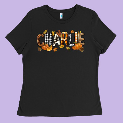 Personalized Fall Autumn Ladies Tee Designed By Nancycooperartshop