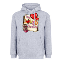 Heather Grey one loved teacher Heavyweight Hoodie - BarkalooDesign