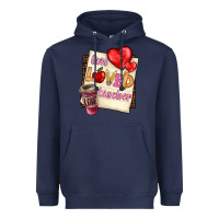 Navy one loved teacher Heavyweight Hoodie - BarkalooDesign