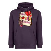 Plum one loved teacher Heavyweight Hoodie - BarkalooDesign