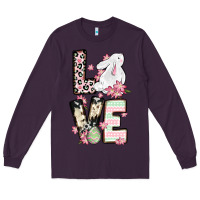 Plum Love Easter bunny Long Sleeve Tee - OliviaCreatesArt