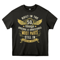 Asphalt Mens Vintage 1950s Built In The 50s Fifties Funny 70th Birthday Heavy Core Tee - longCreatives