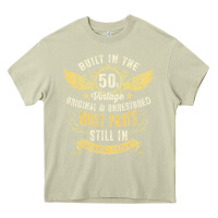 Mossy Mens Vintage 1950s Built In The 50s Fifties Funny 70th Birthday Heavy Core Tee - longCreatives